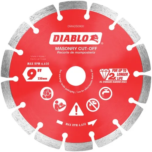DMADS0900 Diablo Segmented Diamond Blade