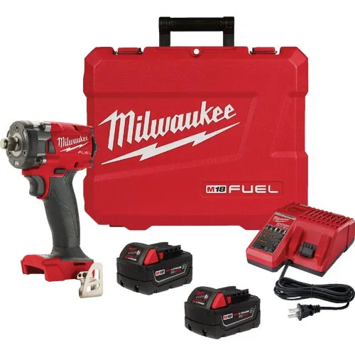 2855-22R Milwaukee M18 FUEL 1/2 In. Compact Impact Wrench Kit with Friction Ring