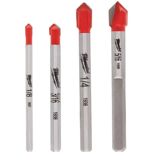48-20-8988 Milwaukee 4 Pc. Glass & Tile Bit Set