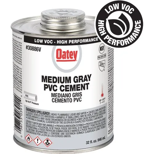 30886V Oatey Low Voc Gray PVC Cement