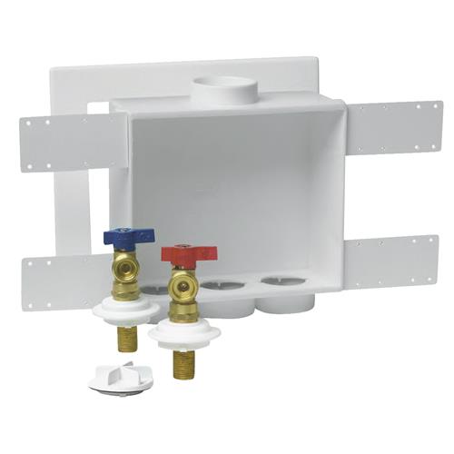 38529 Oatey Quadtro Washing Machine Outlet Box with Copper Sweat Connection