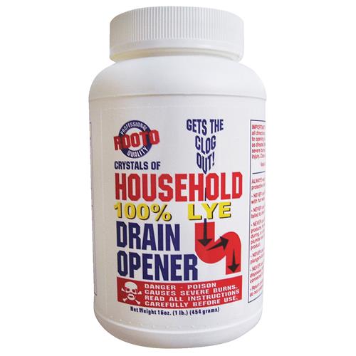 1030 Rooto 1 Lb. Crystal Drain Cleaner with Lye