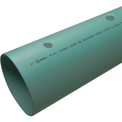 S/M 06004P 0600 Charlotte Pipe SDR-35 Perforated PVC Drain & Sewer Pipe