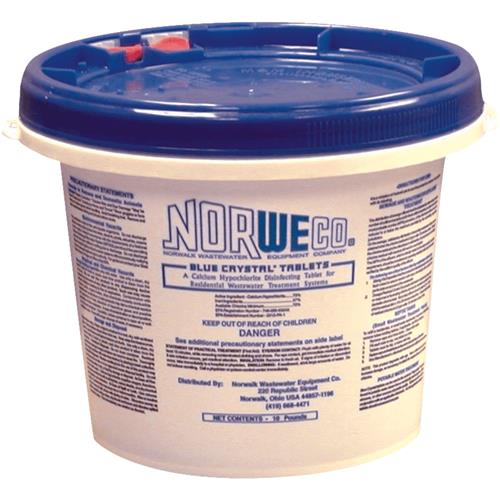 FSB50009 Norweco Residential Disinfecting Sewer Line Cleaner Blue Crystal Tablets