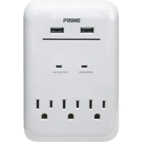 PBUSB343S Prime Wire & Cable 3-Outlet USB Charger