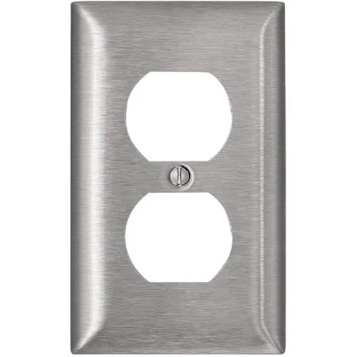 R50-00SL8-000 Leviton C-Series Stainless Steel Outlet Wall Plate