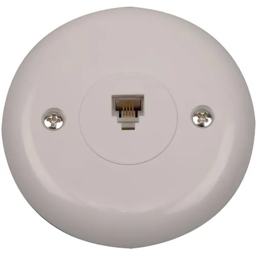 TP248WHR RCA Round Telephone Jack
