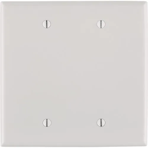002-0PJ23-00W Leviton Mid-Way Thermoplastic Nylon Blank Wall Plate
