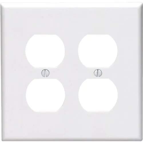 R52-0PJ82-00W Leviton Mid-Way Thermoplastic Nylon Outlet Wall Plate