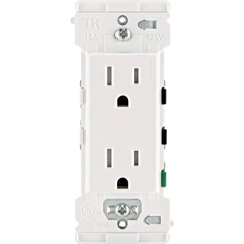 M02-E5325-0MW Leviton Decora Edge Duplex Outlet