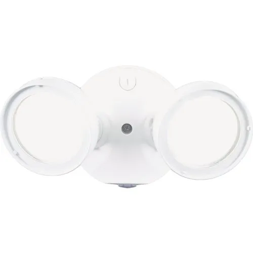 TGS2S402DRRW Halo Lumen Selectable Dusk to Dawn Twin-Head LED Floodlight Fixture