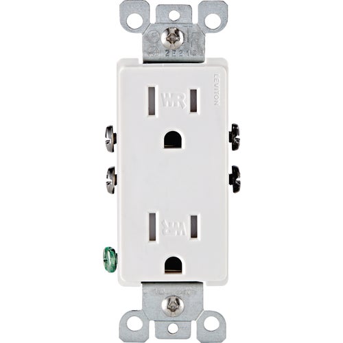 R02-W5325-0TW Leviton Decora Weather & Tamper Resistant Duplex Outlet