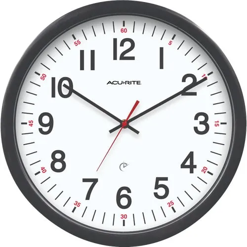 46032 Acu-Rite Set & Forget Office Wall Clock