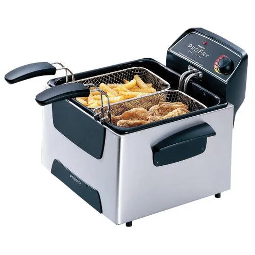5466 Presto ProFry Dual Basket Electric Deep Fryer