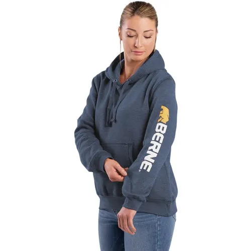 WSP401SLBR400 Berne Womens Signature Sleeve Hooded Sweatshirt
