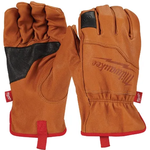 48-73-0011 Milwaukee Goatskin Leather Work Gloves