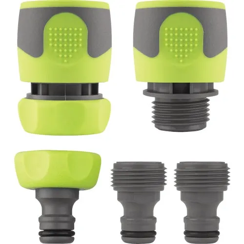 HFZGAK14 Flexzilla Standard Garden Hose 5-Piece Quick-Connect Coupler & Plug Kit