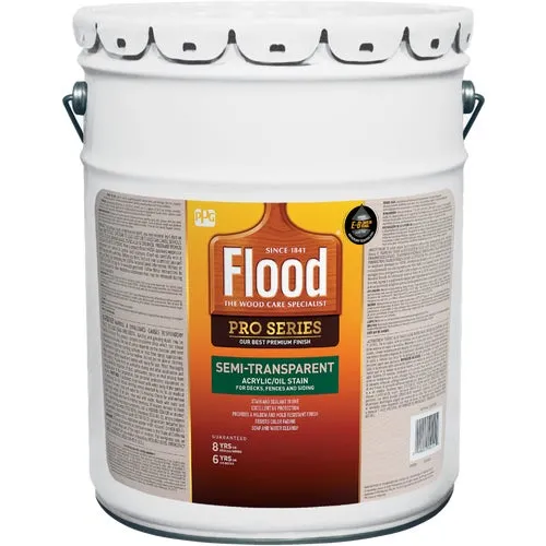 FLD802/05 Flood Pro Series Alkyd/Oil Semi-Transparent Deck, Fence and Siding Exterior Stain
