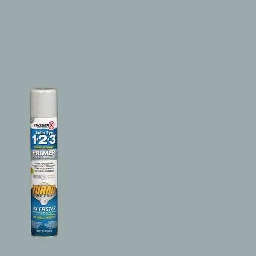 343748 Zinsser Bulls Eye 1-2-3 Interior/Exterior Turbo Spray Stain Blocking Primer