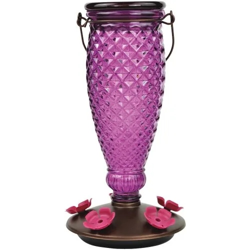 9102-2 Perky-Pet Diamond Wine Hummingbird Feeder