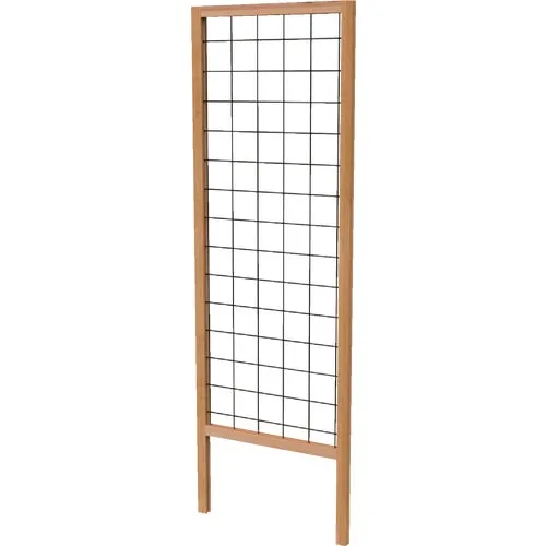 82158 Panacea Wood Framed Wire Grid Trellis