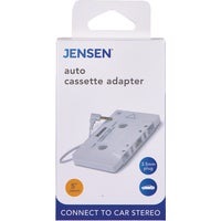 Auto cassette adapter in packaging image.
