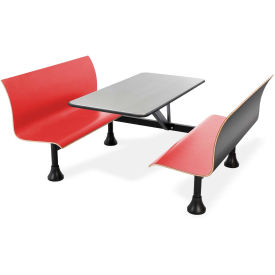 Picture of a break room booth table.