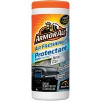 Image of a container of Armor All brand protectant wipes.
