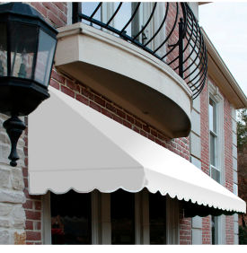 Picture of an awning attached to a building.