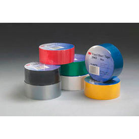 Picture of rolls of various colors of adhesive tape.