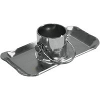 Picture of a trailer jack foot plate.