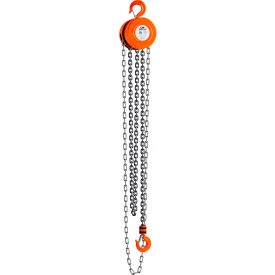 Image of a hand chain hoist.