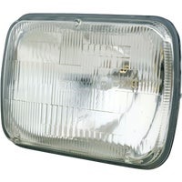 Image of a replacement automotive sealed beam headlight.