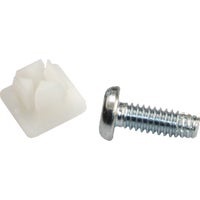 Picture of a license plate bolt.