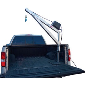Picture of a pickup truck crane.