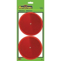 Picture of a pair of red reflectors in packaging.