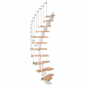 Picture of a curved staircase.