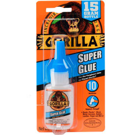 Image of a small bottle of Super Glue in a package.