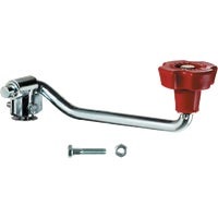 Picture of a trailer jack crank.